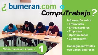 Computrabajo o Bumeran  Conseguí trabajo en empresas Buenos Aires Información [upl. by Lamp]