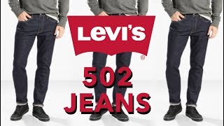 Levis Fits Explained  502 Regular Tapered Jeans [upl. by Ylekalb]