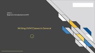 VLSI Verification Courses Udemy  UVM in Systemverilog Quick Start for Absolute Beginner  Part 1 [upl. by Aynom]