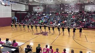 Owatonna Dance Team Varsity Kick Anoka 2223 [upl. by Ahsinyar]