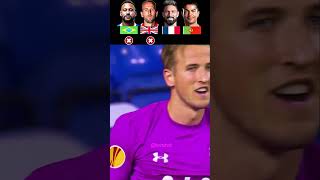 Ronaldo vs Neymar vs Kane vs Giroud  Goakeeper Challenge 🧤 [upl. by Zurkow]