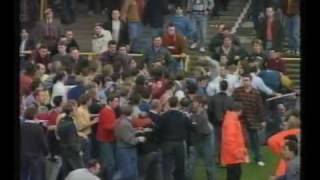 Chesterfield v Northampton football hooligans [upl. by Saire]