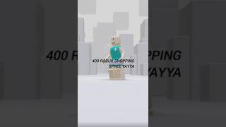 400 robux shopping spree roblox first time getting robux 🎀 [upl. by Wendie]