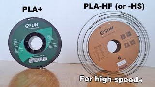 eSun PLA vs PLAHS ex PLAHF  high speed PLA testing [upl. by Stryker]