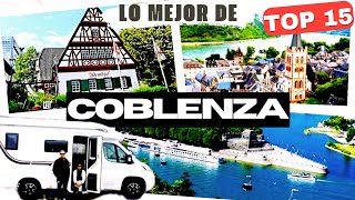 188🇩🇪‼️TOP 15 KOBLENZ ‼️Pueblos 👌 de ALEMANIA🍿 Qué ver en Koblenz tour 🥳Área de AUTOCARAVANAS 💃🕺 [upl. by Coralyn]