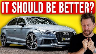 Audi RS3 Bona fide performance weapon Or just an overpriced Volkswagen Golf R  ReDriven [upl. by Gabbey]