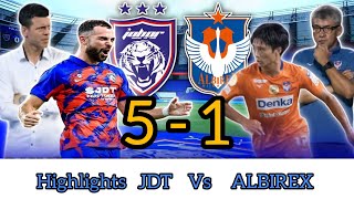 Highlights Johor Darul Tazim JDT vs Albirex Niigata 51 [upl. by Winonah]