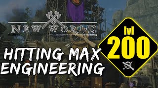 GUIDE to Reach MAX Engineering Level 200 in NEW WORLD [upl. by Anirrok661]