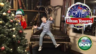 Christmas at Alton Towers  Santas Sleepover  Alton Towers Hotel  The Smiler Suite Tour [upl. by Refiffej]