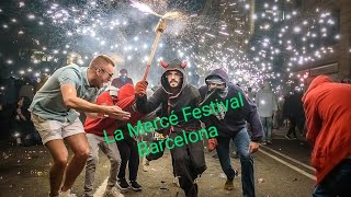 La Merce Fiesta Barcelona barcelonaspain bcn la merce video festival fiesta 2024 viralvideo [upl. by Aimal523]