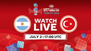 Group Phase  Argentina v Türkiye  Full Basketball Game  FIBA U17 Basketball World Cup 2024 [upl. by Enilorac]