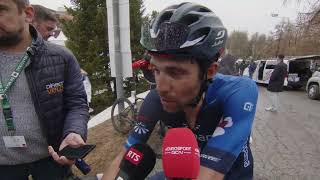 Thibaut Pinot  Interview à larrivée  Etape 4  Tour de Romandie 2023 [upl. by Shannen]