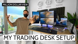 MY TRADING DESK SETUP Million Dollar View [upl. by Skill373]