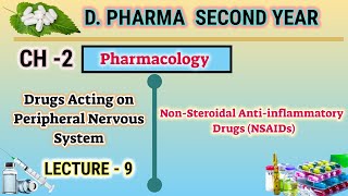 NonSteroidal Antiinflammatory drugs  NSAIDs  Ch3  L9  DPharm second year [upl. by Irollam]