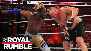 Rey Mysterio and The New Day try to topple Brock Lesnar Royal Rumble 2020 WWE Network Exclusive [upl. by Pearlman]