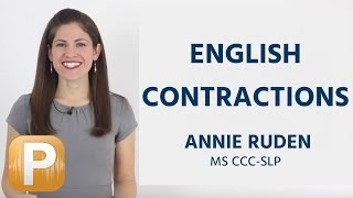 How To Pronounce English Contractions American English Pronunciation [upl. by Jonina]