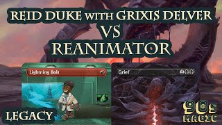 Reid Duke Grixis Delver vs Dimir Reanimator MTG Legacy [upl. by Graner]