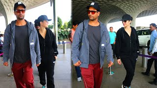 Cuteness Alert Vicky Kaushal amp Katrina Kaif In Full Swag At Airport  Lehren TV [upl. by Aitnecserc794]