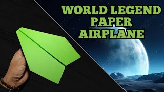 The best and fastest in the world making a paper airplane fly 450 feet hurtling to the moon [upl. by Netnerb]