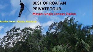 BODDEN TOURS Full Zipline video Best of Roatan Private Tour BIG AL Carnival Vista [upl. by Ursola]