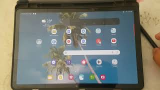 Samsung Galaxy Tab S9 How to Set Screen Saver as Daily Board Android 14 [upl. by Carbo]