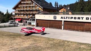 L’avion FBOPK prêt à décoller de l’altiport de Méribel ce 14 Avril 2024 à 16h05 👏👍😊 [upl. by Retsek]