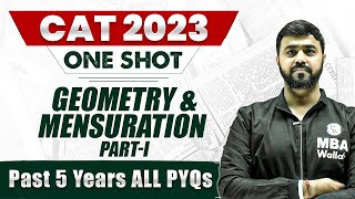 Geometry and Mensuration Part 1 in One Shot Quant  PYQs for CAT 2023 [upl. by Farnsworth506]