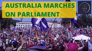 MASSIVE protest in Canberra with timelapse 120222 [upl. by Reed]