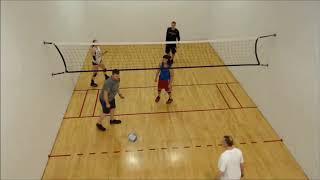 2019 National Wallyball Tournament Mens Triples  Eldridge Iowa  Missouri Vs Michigan [upl. by Soelch]