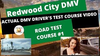 ACTUAL TEST ROUTE Redwood City 2024 DMV Drivers Test Route 1 Behind The Wheel License Exam [upl. by Evets]