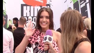 Lilimar Hernandez Interview  Nickelodeon Kids Choice Sports Awards [upl. by Aerdnael]