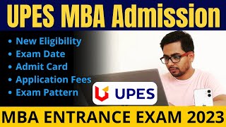 UPES Dehradun MBA Entrance Exam 2024  UPES MET 2024 Exam Date  MBA Entrance Exam 2024 Last Date [upl. by Aiuqes]