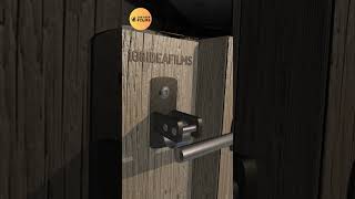 Simple Ideas Automatic Circle Lock Gate Latch Secret Lock 108ideafilms shorts lock door ideas [upl. by Benn]