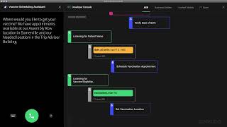 Avaamo Contact Center AI  Outbound Vaccine Scheduling for Healthcare [upl. by Assirehc]