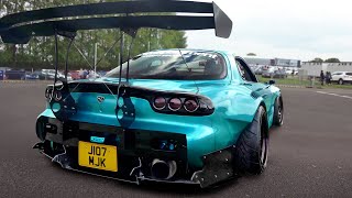 4 Rotor RX7 SCREAMS 11000RPM quotStreet Legal Mazda 787Bquot CRAZIEST SOUNDING CAR WEVE EVER FILMED [upl. by Abie]