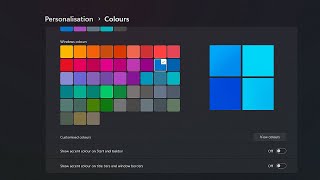 How To Change Color Accent Taskbar Start Borders in Windows 11 [upl. by Gunilla]