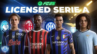 Licensed Serie A Teams For FC 25  Milan Inter Atalanta Lazio  TU4 [upl. by Unhsiv]