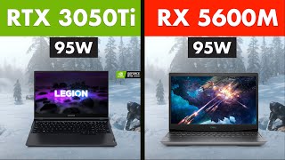 RTX 3050 Ti laptop vs RX 5600m  Test in 10 Games [upl. by Kallman195]