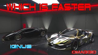 Which is Faster OMAGGIO or IGNUS GTA Online Timed Test [upl. by Leontyne]