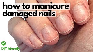 Damaged nails Watch this Pro Nail Technicians demo [upl. by Grados560]