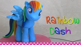 Come fare Rainbow Dash My Little Pony in pasta di zucchero [upl. by Hultin]