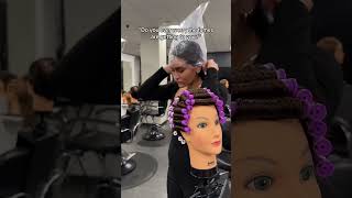 the salon fumes… beautyschool hairstylist acrylic hairsalon bleach haircolor [upl. by Stewart]