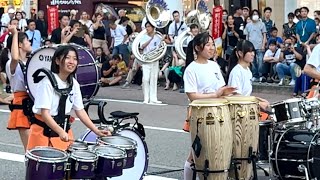 京都橘高校吹奏楽部パーカッション〜金沢ゆめ街道2024（片町キララ前） [upl. by Waechter356]