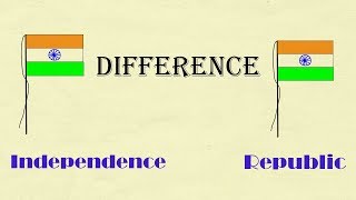 Difference between Republic day amp independence day [upl. by Ailb]