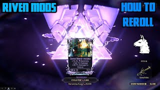 Lets Play Warframe  Riven Mods  Part 9 How to Reroll Riven Mods [upl. by Frasch]