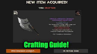 how to craft the Unusual Horseless Headless Horsemanns Headtaker in TF2 2023 [upl. by Mahan914]