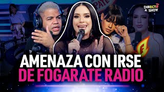 Filtran audio de Amelia Alcántara amenazando con irse de Fogarate Radio para siempre [upl. by Korella]