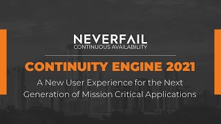 Continuity Engine 2021 Webinar [upl. by Suisyola]