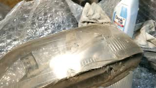 How to remove clear coat from headlights WITHOUT SANDING [upl. by Atterys597]