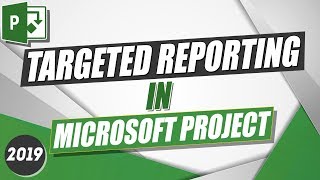 Microsoft Project 2019 Tutorial Targeted Reporting in MS Project [upl. by Llerrem86]